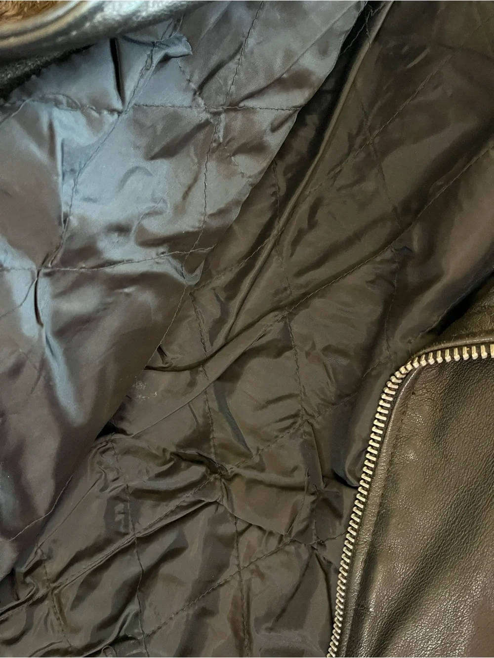 Black Leather Bomber Jacket - Men's Classic Moto Style